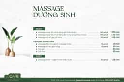 Spa the Care | Menu trang số 2