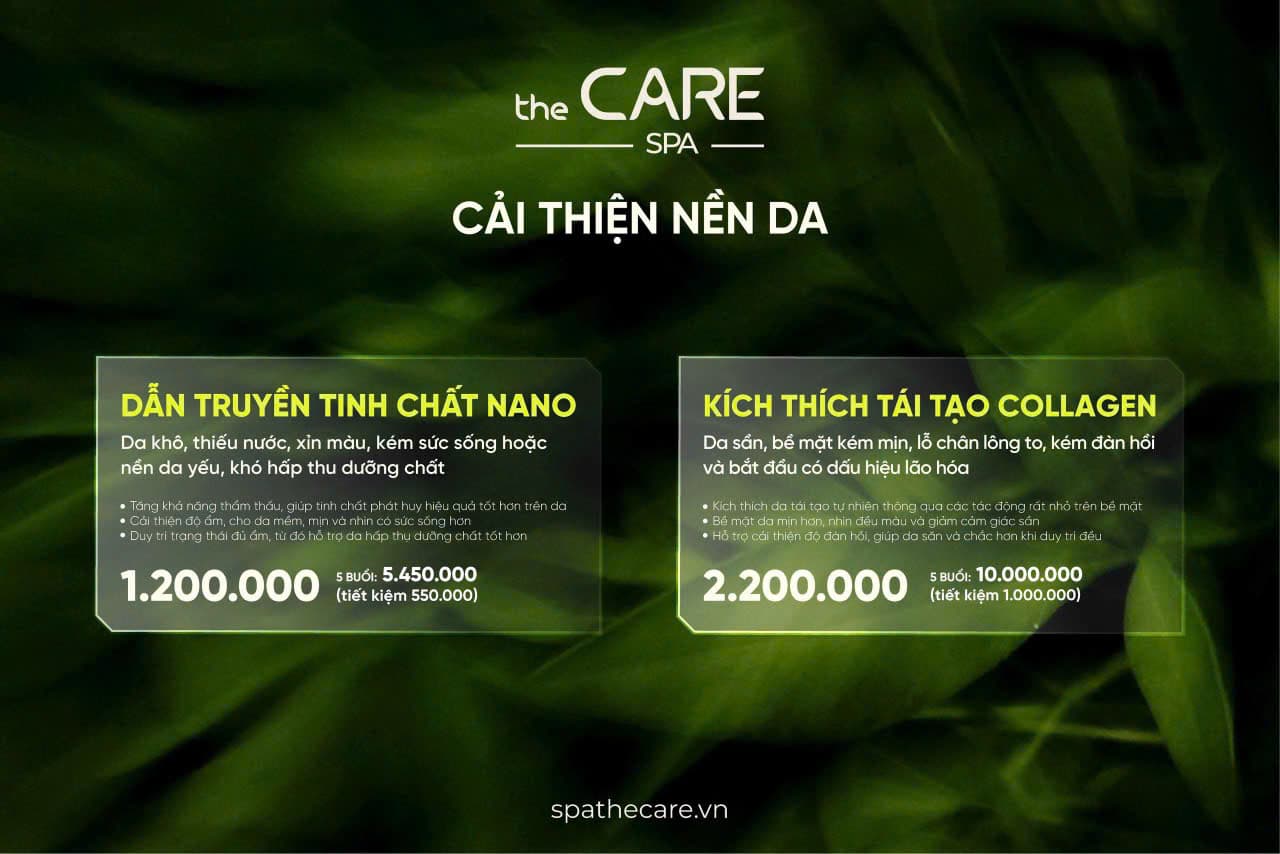 Bảng giá dịch vụ Spa The Care — trang 3