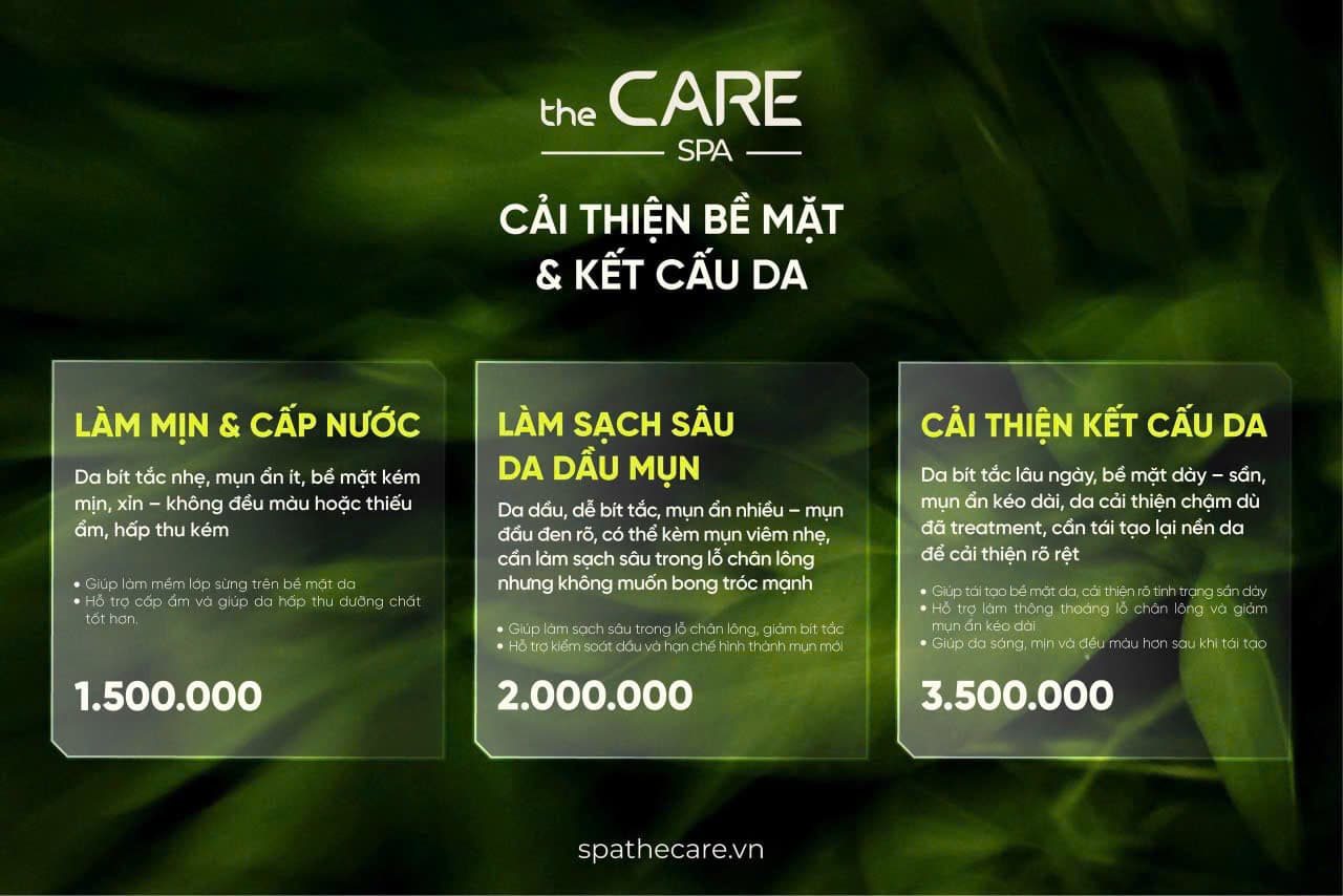Bảng giá dịch vụ Spa The Care — trang 4